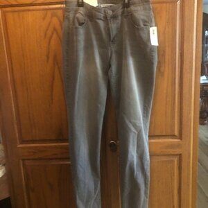 Gray Old Navy super skinny mid rise jeans
